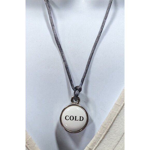 Hot/Cold Reversible Upcycled Faucet Knob Necklace - Picture 5 of 8